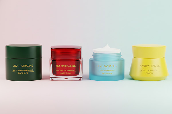 custom cream jar finish and color