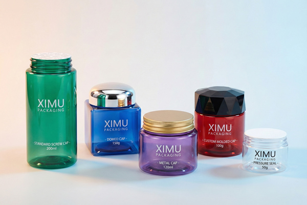 custom petg jars caps and sealing