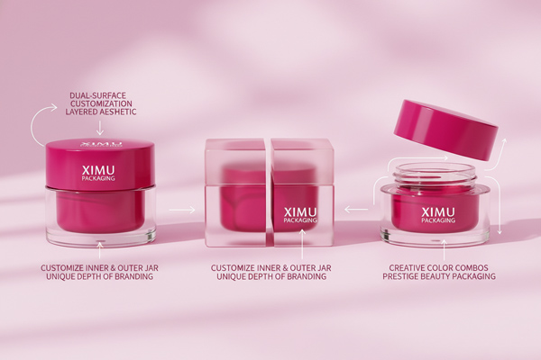 dual surface customization double wall jar