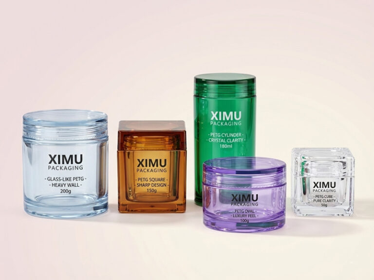 glass like petg jars