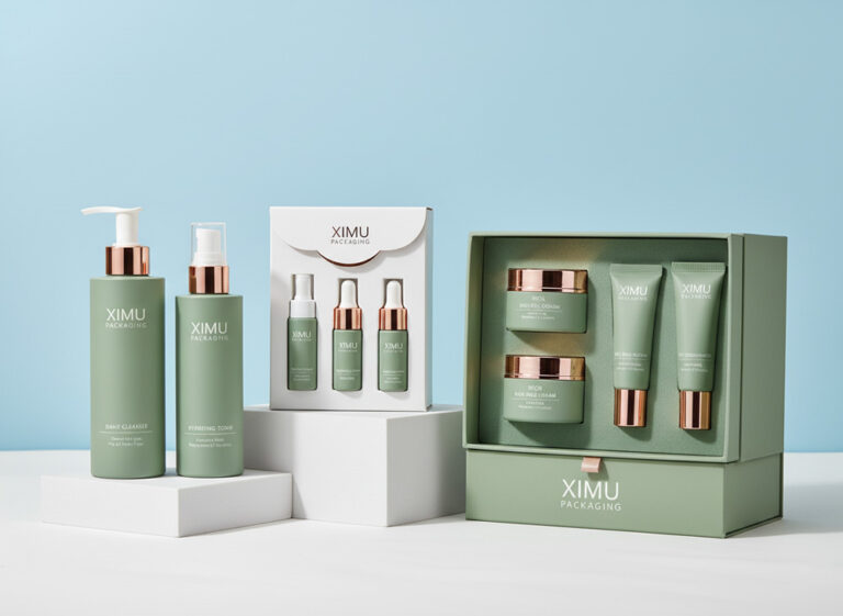 high end luxury skincare packaging set