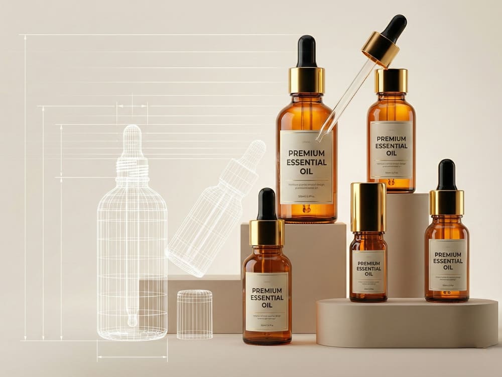 essential oil packaging design concept to mockup ximu